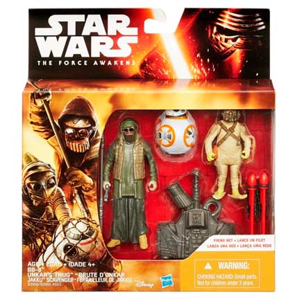 Set Figuras BB-8 Unkar's Thug y Jakku Scavenger
