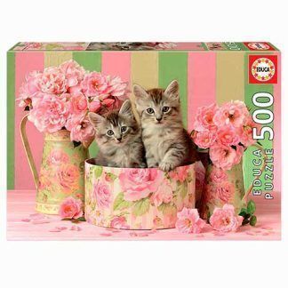 500 Gatitos con Rosas
