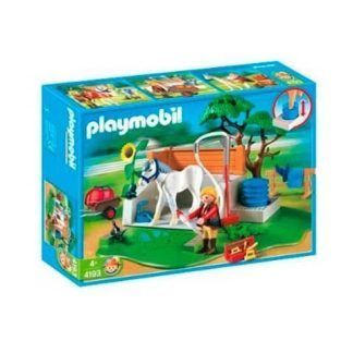 Playmobil Set  Limpieza de Caballos