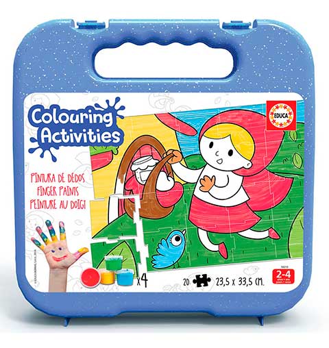 Maleta Puzzle 20 Colouring Caperucita Roja