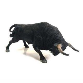 Toro Bravo Negro Zaino Embistiendo