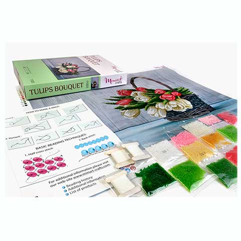 Mini Art Craft Tulips Bouquet - Imagen 2
