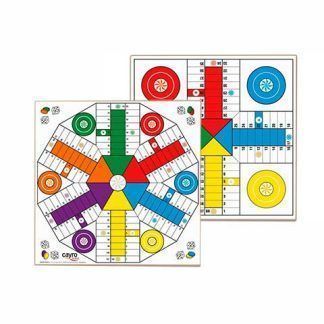 Tablero Parchís 4- 6 Jugadores Madera 40X40