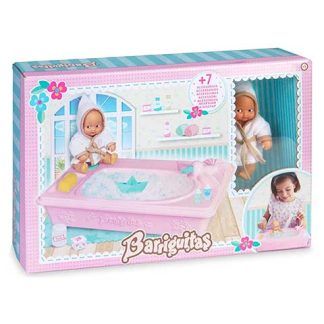 Barriguitas de Siempre Bañera con figura de bebé