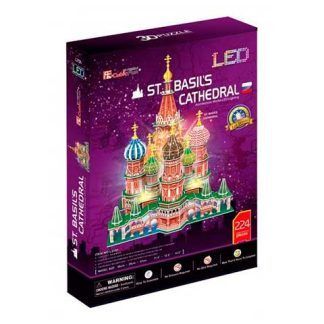 Catedral de San Basilio con LED 3D