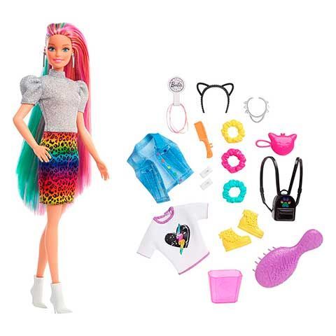 Barbie Pelo Arcoiris Guepardo - Imagen 2