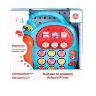 Teléfono con Teclas de Animales y Números