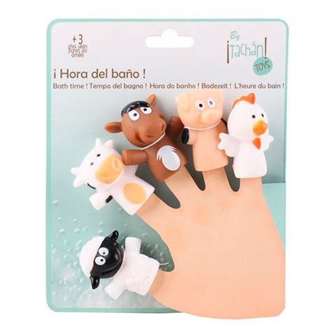 Set Marionetas Baños Animales Granja