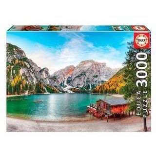 3000 Lago Braies en Otoño