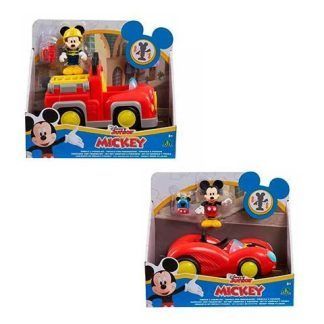 Figura Articulada de Mickey con Vehículo