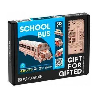 Mr. Playwood Autobús Escolar 107 pz.