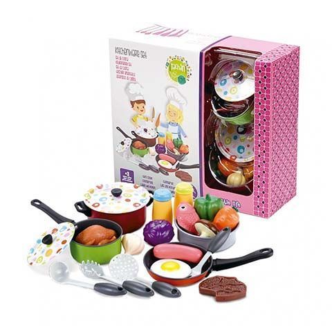 Set Menaje Cocina Metálico Colores 22pz.