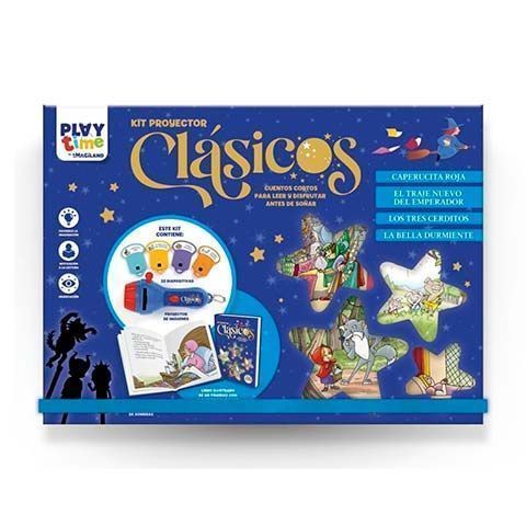 Kit Proyector Cuentos Clásicos Azul