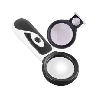 Lupa de Mano Doble Aumento con Led
