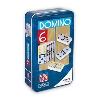 Domino 6 Colores Caja de Metal Travel