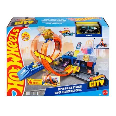 Hot Wheels Súper Estación de Policía