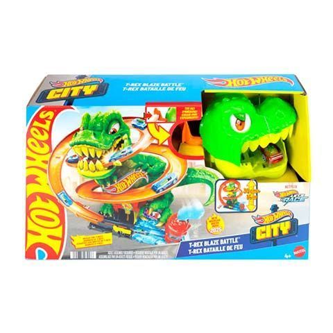Hot Wheels Super Estación de Bomberos T-Rex