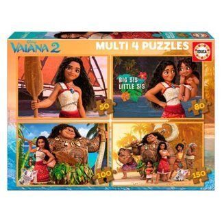 Multi 4 Puzzles 50-80-100-150 Vaiana 2
