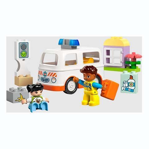 Lego Duplo Ambulancia y Conductor - Imagen 2