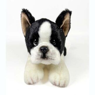 Peluche Boston Terrier Tumbado 25cm.