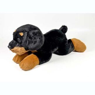 Peluche Rottweiler Tumbado 25cm.