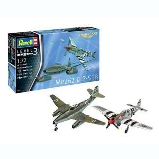 Set de combate Aviones Messer ME262 y Mustang P-51B 1:72