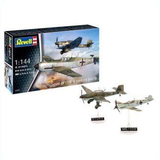 Set de combate Aviones Messerschmitt Bf109E y Junkers Ju87B 1:144