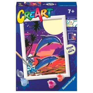 CreArt Delfines a la Luz de la Luna