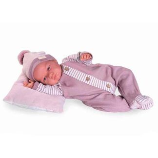 Mi Primer Reborn Berta Pijama con Cojín 52cm.