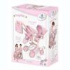 Carro De Muñecas Sophie Silla Gemelar Plegable – Altura Ajustable, Para Muñecas Hasta 52 Cm