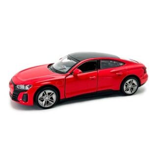 Red sports car photographed from a three-quarter front-left view on a white background.