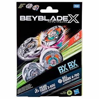 Pack 2 Beyblade X Pearl Tiger / Gill Shark