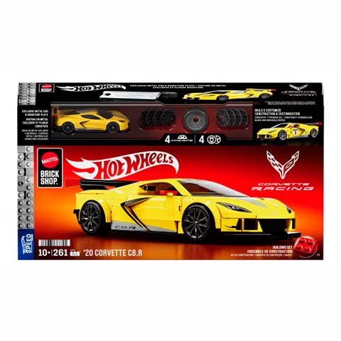 Hot Wheels Coche para Construir '20 Corvette C8.R
